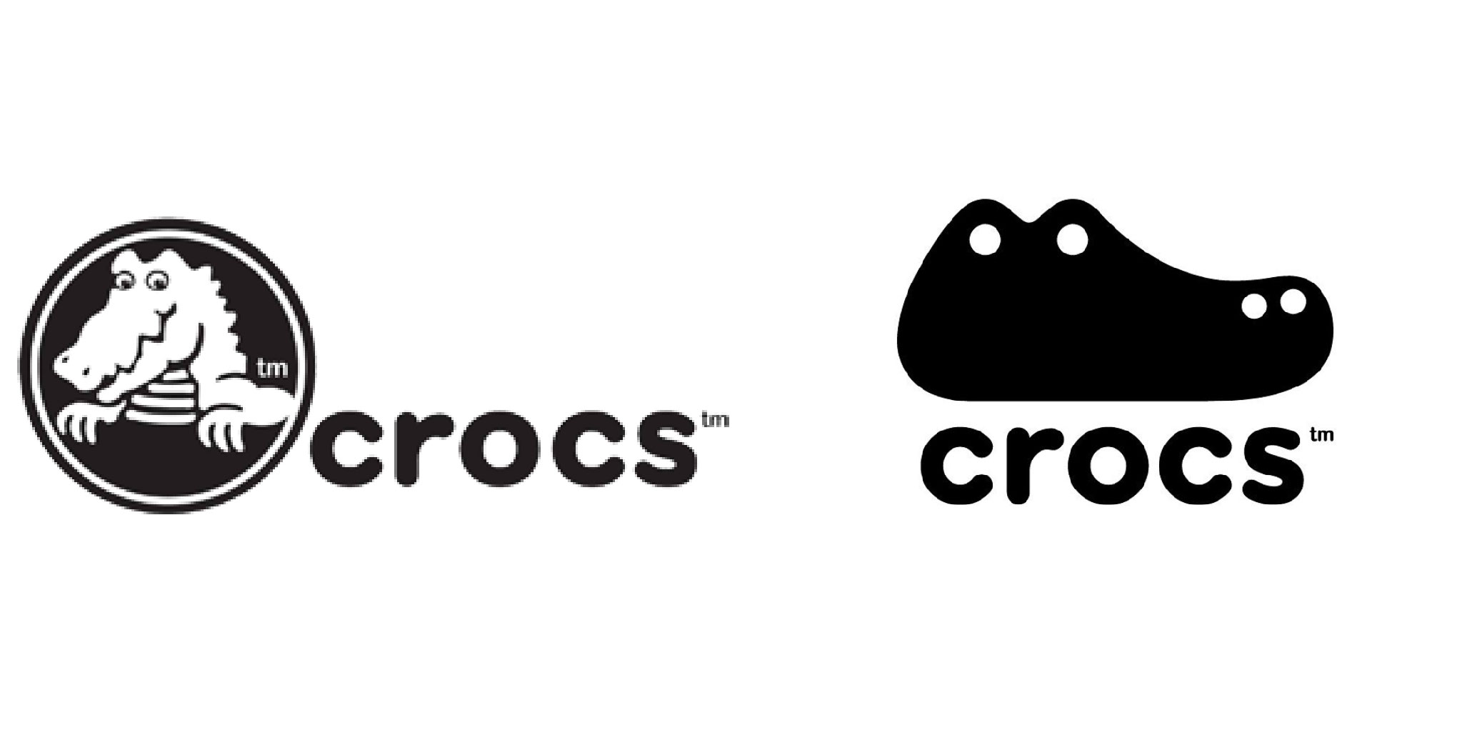 old vs new crocs logo