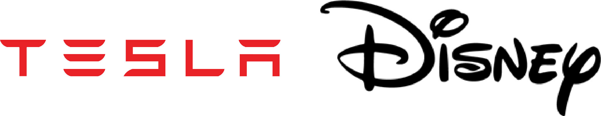 Tesla und Disney Logo