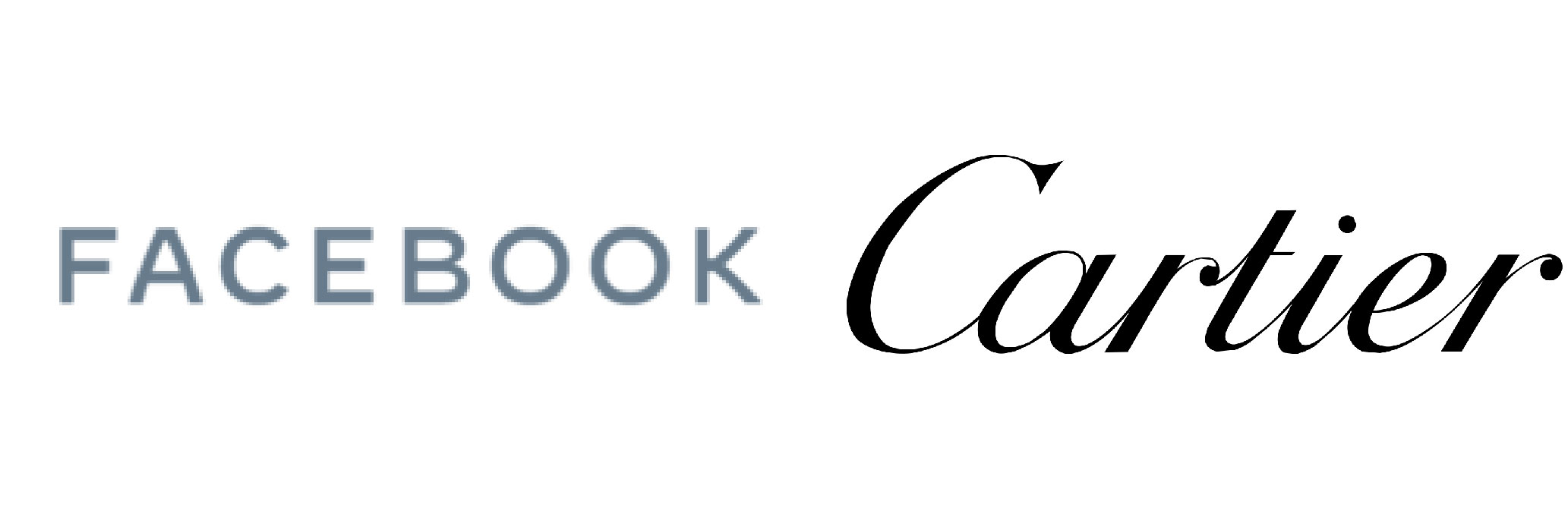 Facebook und Cartier Logo
