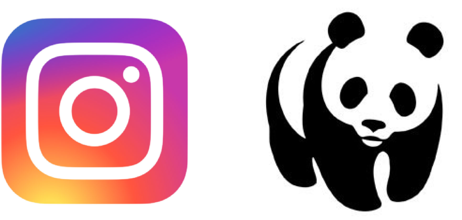 instagram and wwf logo
